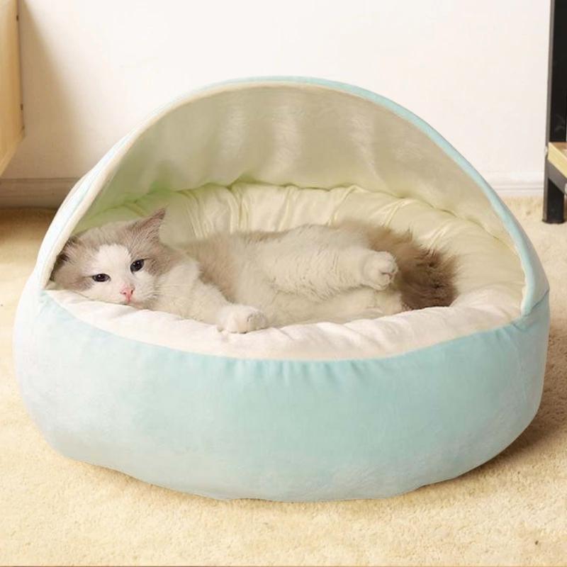Beruhigendes Rundes Katzenhöhlenbett für ultimativen Komfort | Lyrra NUMENCE Pet Beds