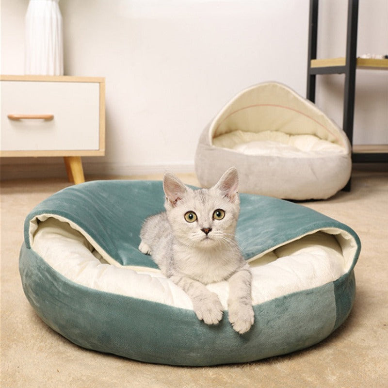 Beruhigendes Rundes Katzenhöhlenbett für ultimativen Komfort | Lyrra NUMENCE Pet Beds