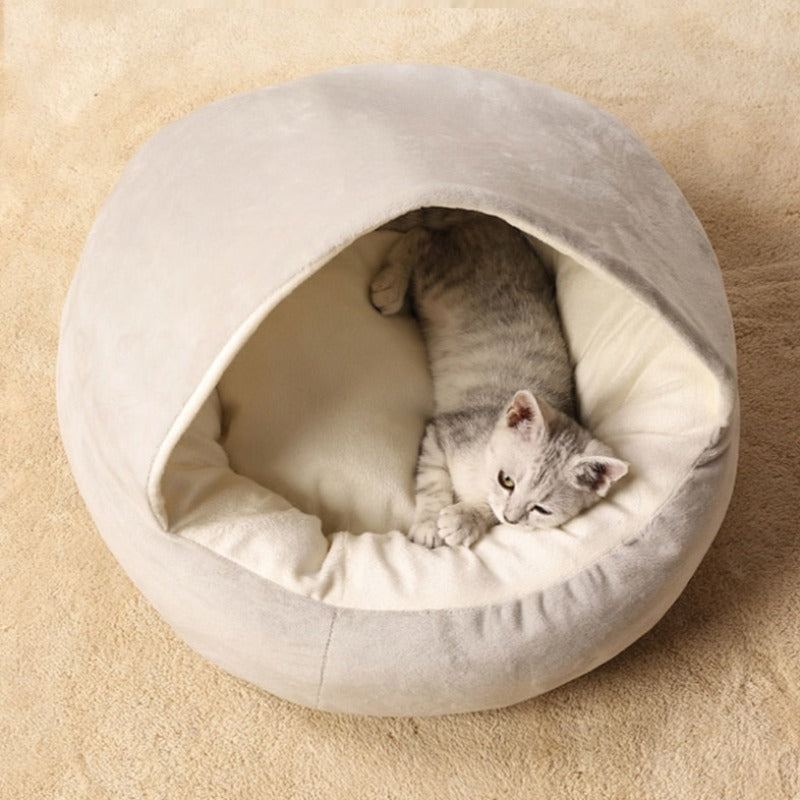 Beruhigendes Rundes Katzenhöhlenbett für ultimativen Komfort | Lyrra NUMENCE Pet Beds