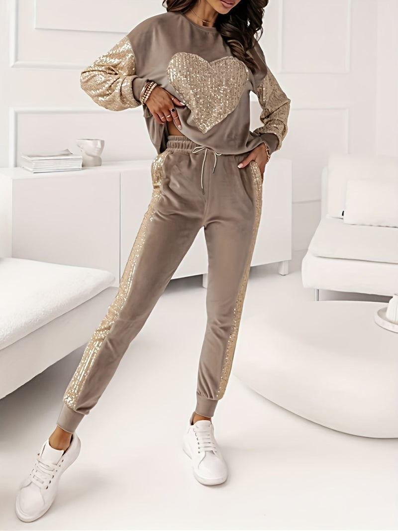 Chic und Komfort: Set aus Pullover und Hose für Frauen | Adelina NUMENCE Outfit sets