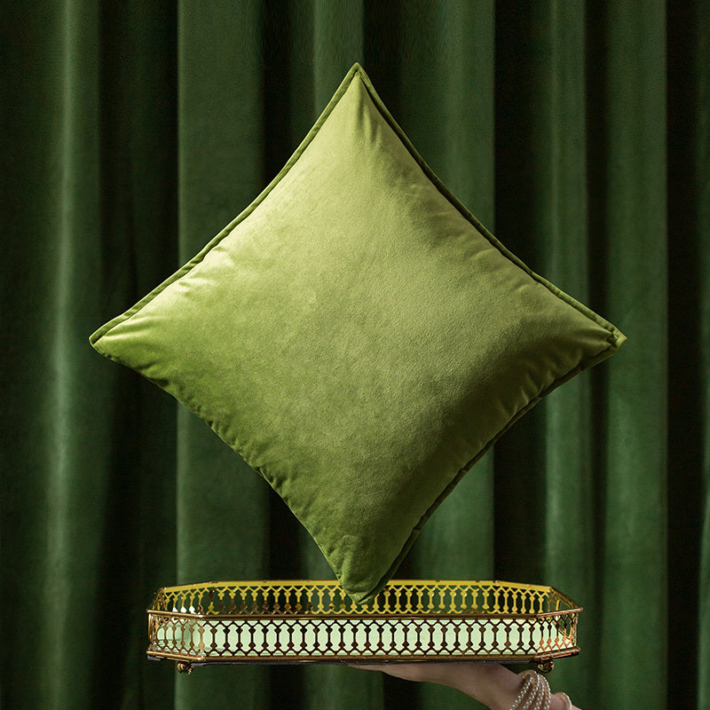 Elegantes Samt-Wurfkissenbezug mit ländlichem Design | Aimalis NUMENCE Pillowcase