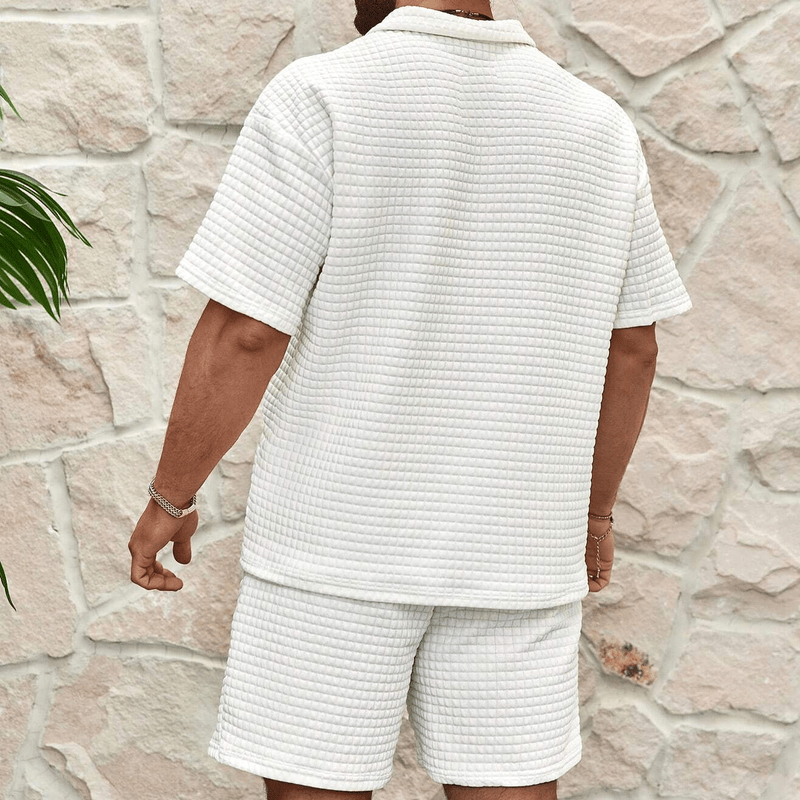 Ensemble Polo Stepp mit kurzen Ärmeln und passender Shorts für Herren | Karl NUMENCE 2 Piece Set