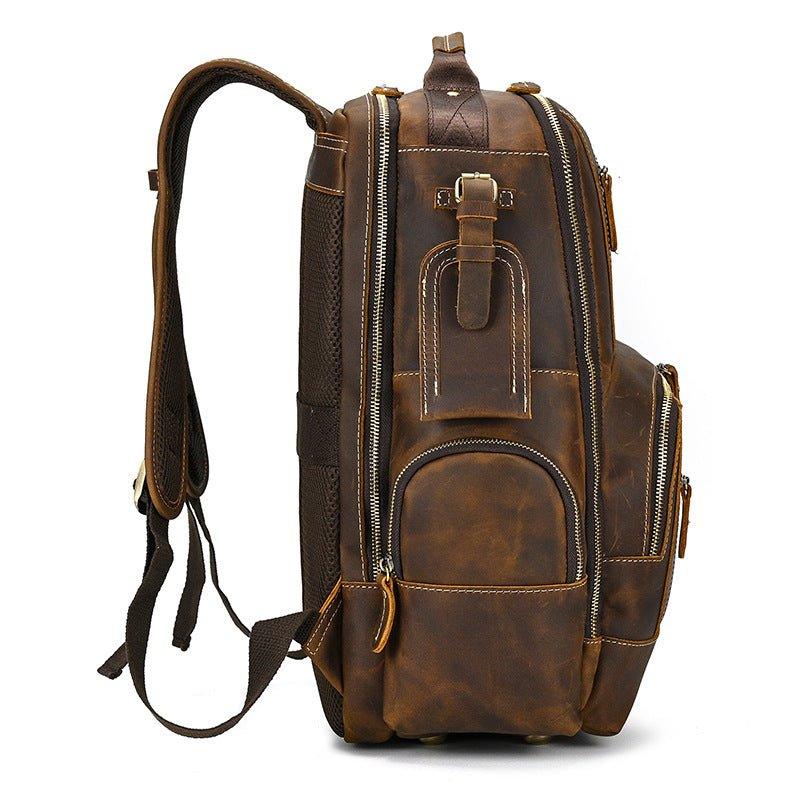 Großer Vintage Herren Leder Rucksack für Reisen | Adonis NUMENCE Leather Backpack