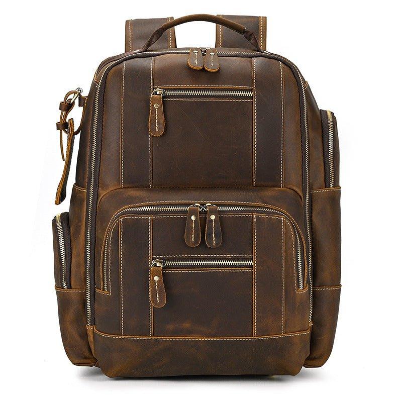 Großer Vintage Herren Leder Rucksack für Reisen | Adonis NUMENCE Leather Backpack