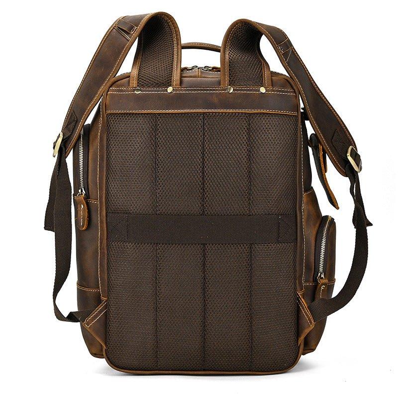 Großer Vintage Herren Leder Rucksack für Reisen | Adonis NUMENCE Leather Backpack