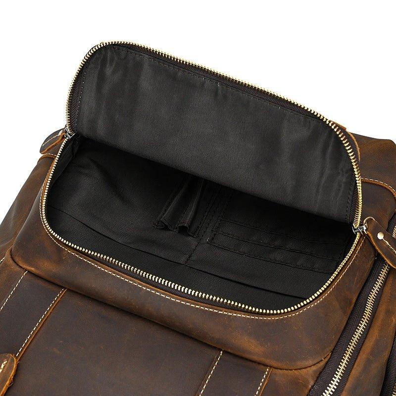 Großer Vintage Herren Leder Rucksack für Reisen | Adonis NUMENCE Leather Backpack