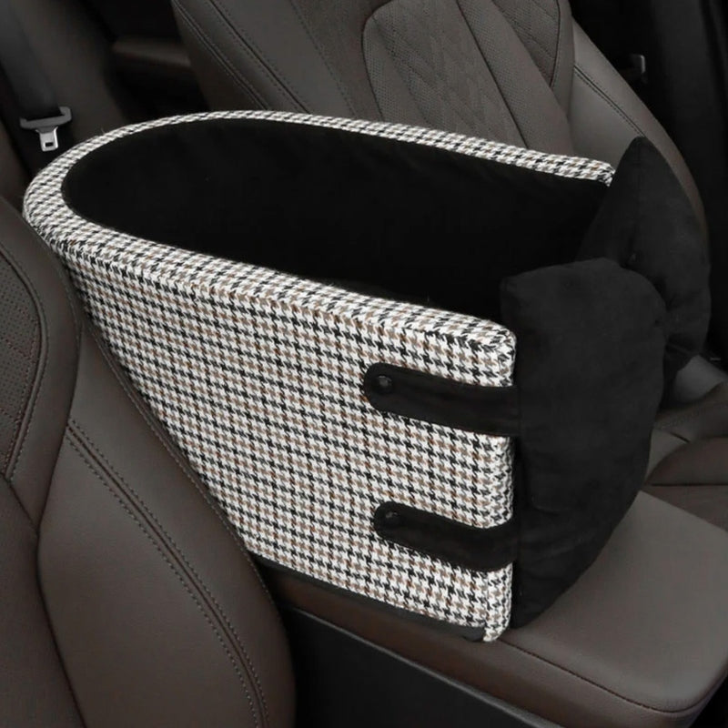Hahnentritt Lookout Konsole Hund & Katze Autositz mit Schleife | Etami NUMENCE Pet Supplies