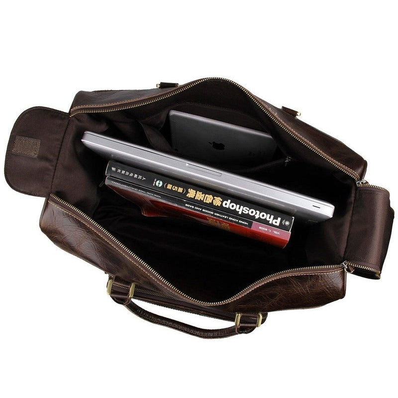 Herren Leder Duffle Bag auf Rädern | Elthor NUMENCE Leather Duffle Bags