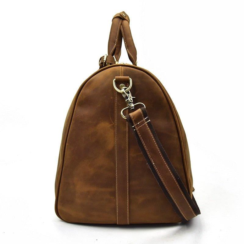 Herren Leder Reisetasche 22 Zoll mit Schuhfach | Fawaris NUMENCE Leather Duffle Bags