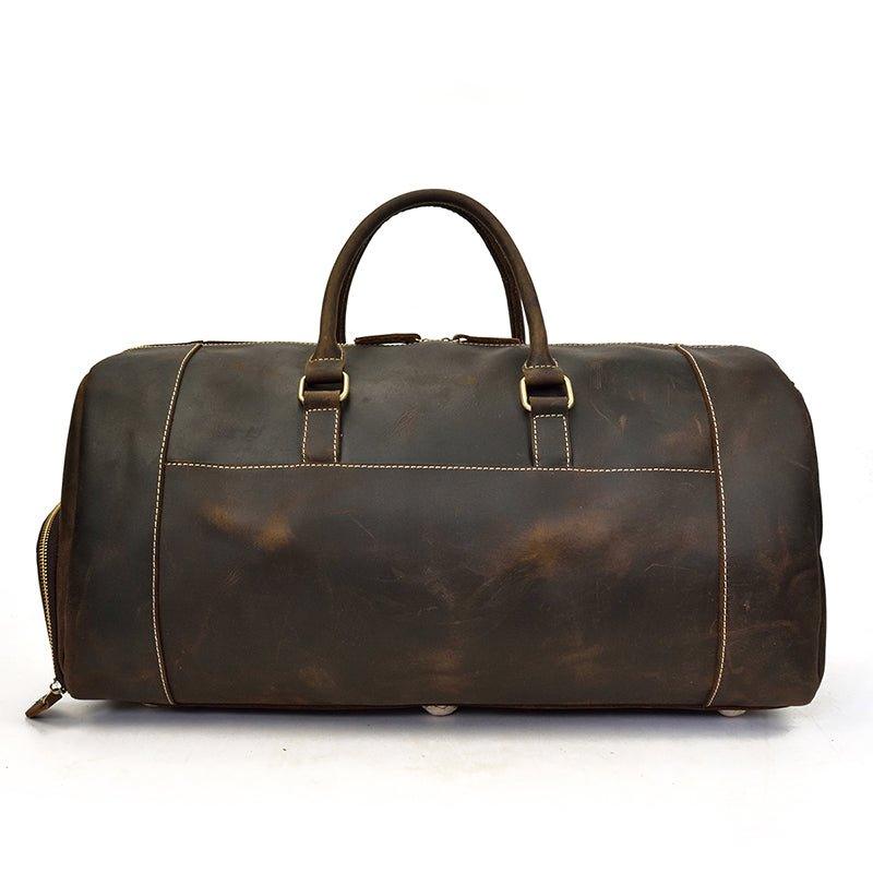 Herren Leder Reisetasche 22 Zoll mit Schuhfach | Fawaris NUMENCE Leather Duffle Bags