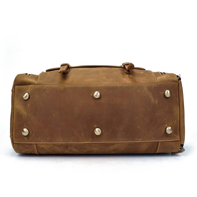 Herren Leder Reisetasche 22 Zoll mit Schuhfach | Fawaris NUMENCE Leather Duffle Bags
