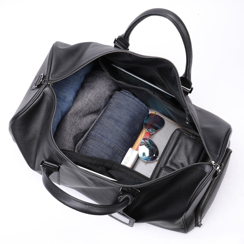 Herren Leder Reisetasche – Stylische Weekender mit großem Fassungsvermögen | Alioth NUMENCE Travel Bag
