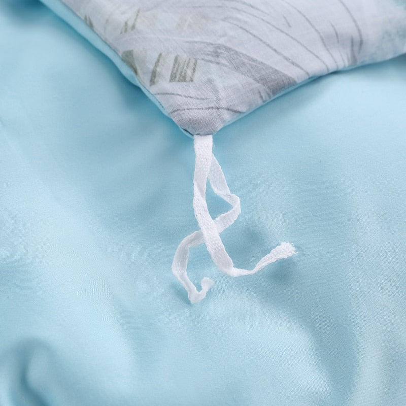 Himmelblaues Bettbezug-Set – Ägyptische Baumwolle | Floweris NUMENCE Duvet Covers