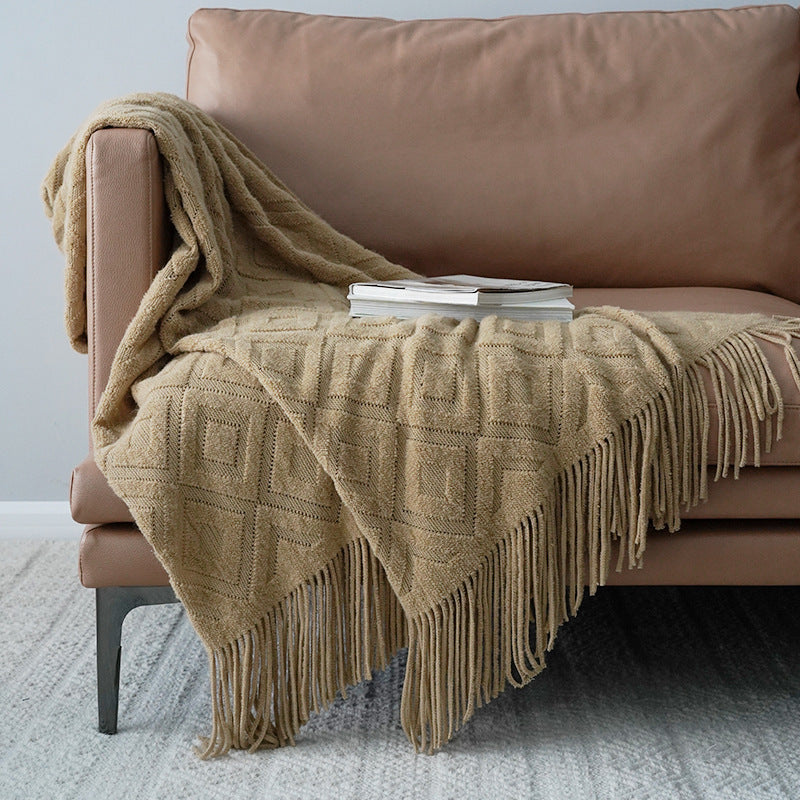 Jacquard gestrickte Bettdecke für täglichen Komfort | Soleno NUMENCE Blanket
