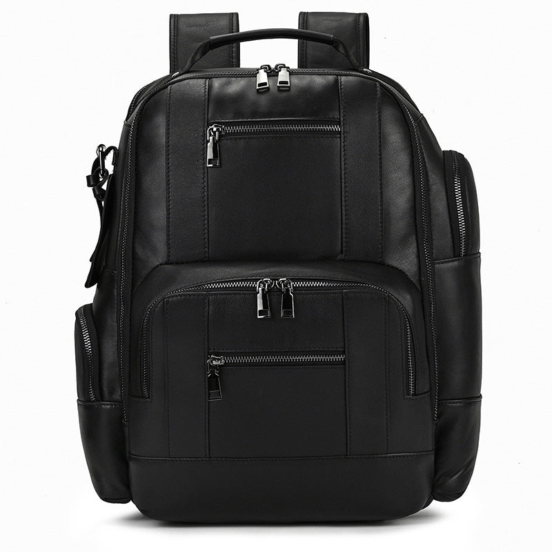 Leder Rucksack mit großer Kapazität und Mehrfachfächern | Elianor NUMENCE Backpack