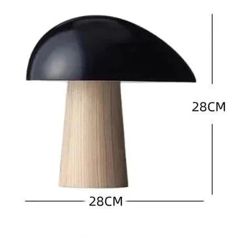 Moderne Minimalistische Tischlampe mit Holzfuß | Alanor NUMENCE Table Lamp