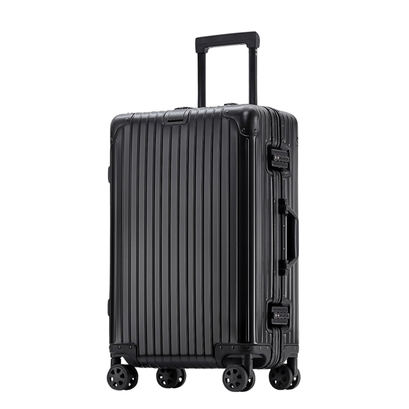 Premium Aluminium Koffer - Leicht, Langlebig & Stilvoll | Hesper Schwarz NUMENCE Aluminium Suitcase