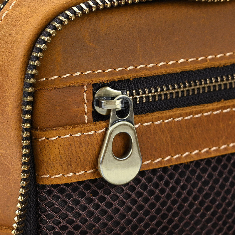 Premium Leder Reise Kosmetiktasche mit großer Kapazität | Manus NUMENCE Leather cosmetic bag