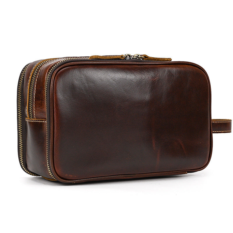 Premium Leder Reise Kosmetiktasche mit großer Kapazität | Manus NUMENCE Leather cosmetic bag