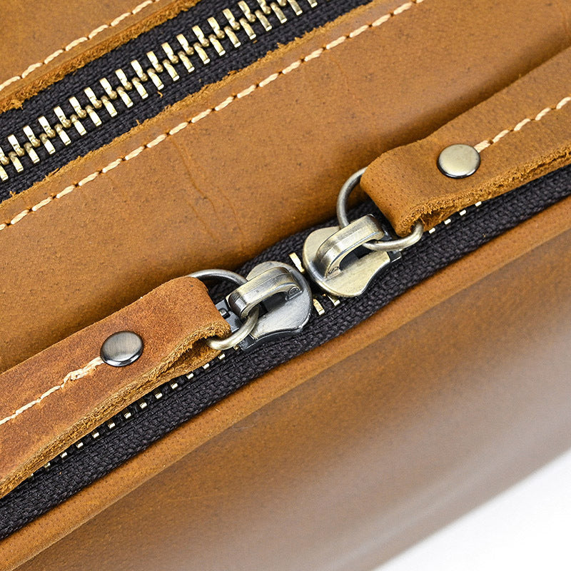 Premium Leder Reise Kosmetiktasche mit großer Kapazität | Manus NUMENCE Leather cosmetic bag