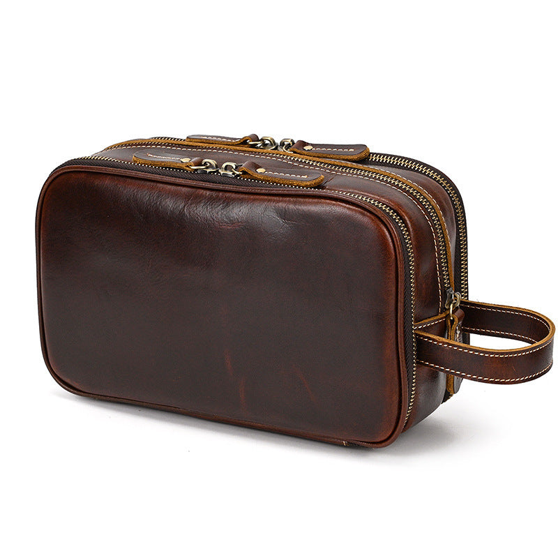 Premium Leder Reise Kosmetiktasche mit großer Kapazität | Manus NUMENCE Leather cosmetic bag