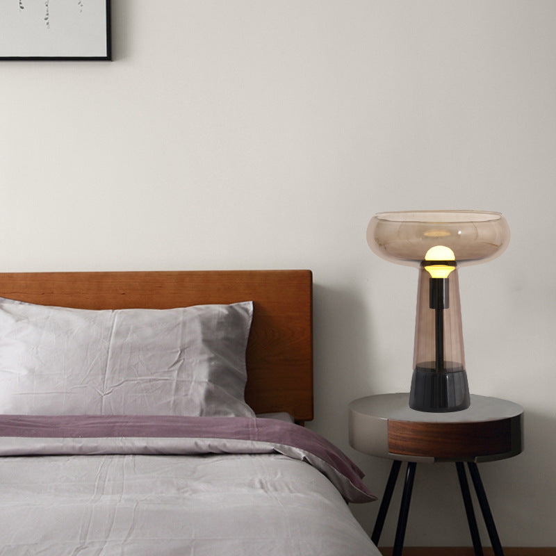 Stilvolle kreative Glas-LED-Art-Déco-Tischlampe mit Marmorbasis | Talais NUMENCE Table Lamp