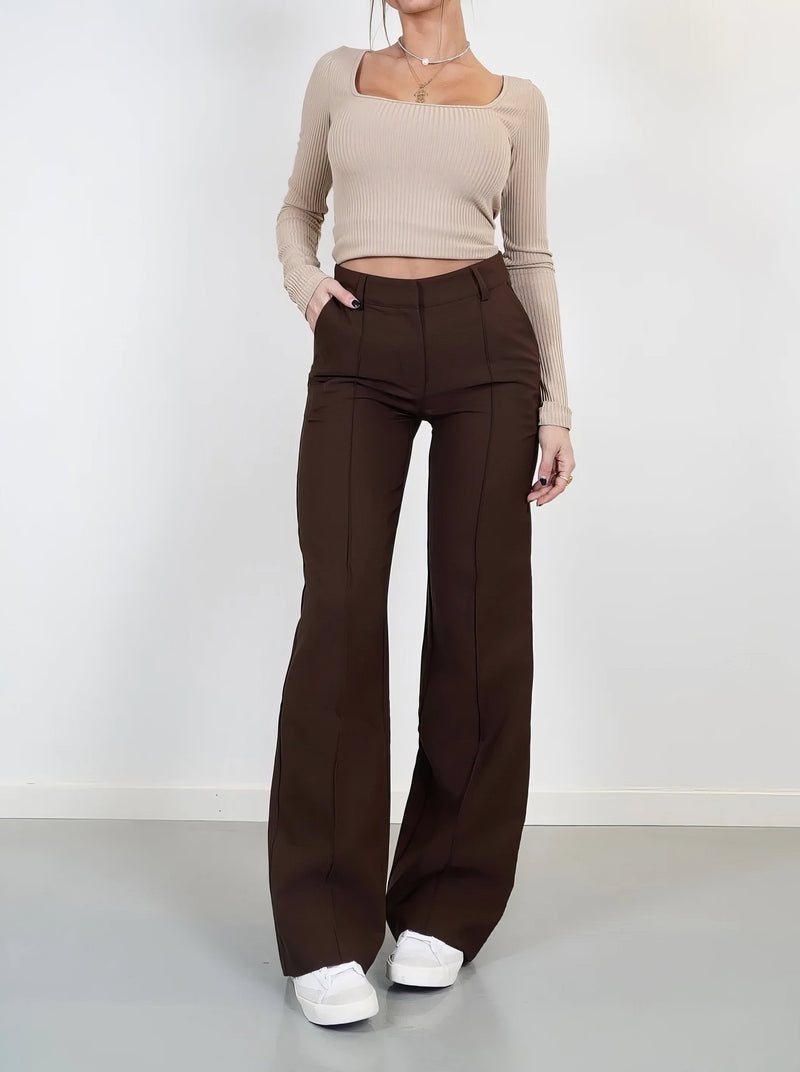 Stilvolle Damen-Hose mit weitem Bein | Lima NUMENCE Pants