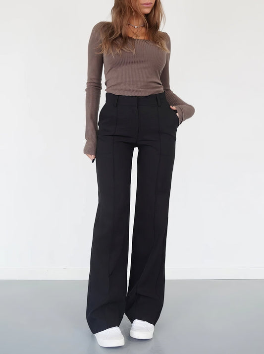 Stilvolle Damen-Hose mit weitem Bein | Lima NUMENCE Pants