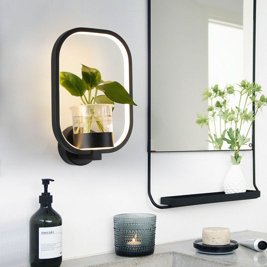 Einzigartige Ambient-Wandbeleuchtung für Wohnräume mit Pflanzenhalter | Sargos NUMENCE Wall Lighting