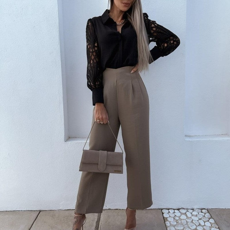 Elegantes Damenshirt mit Spitzen-Details | Leani NUMENCE Shirts