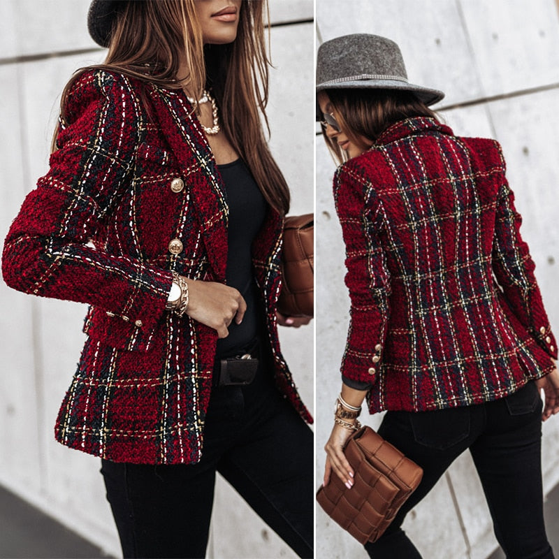 Francisca | Tweed-Karo-Blazer für Damen NUMENCE Blazers