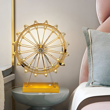 Goldenes Riesenrad LED Tischlampe mit Touch-Steuerung - Dekorative Beleuchtung | Cyllin NUMENCE Table Lamp