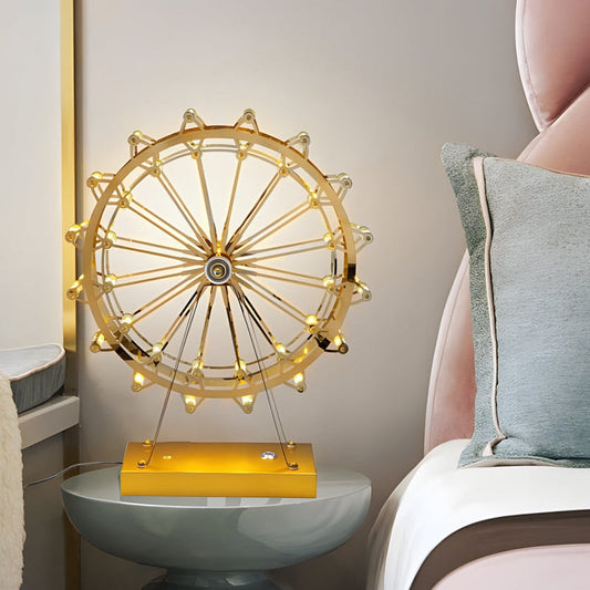 Goldenes Riesenrad LED Tischlampe mit Touch-Steuerung - Dekorative Beleuchtung | Cyllin NUMENCE Table Lamp