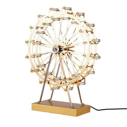 Goldenes Riesenrad LED Tischlampe mit Touch-Steuerung - Dekorative Beleuchtung | Cyllin NUMENCE Table Lamp