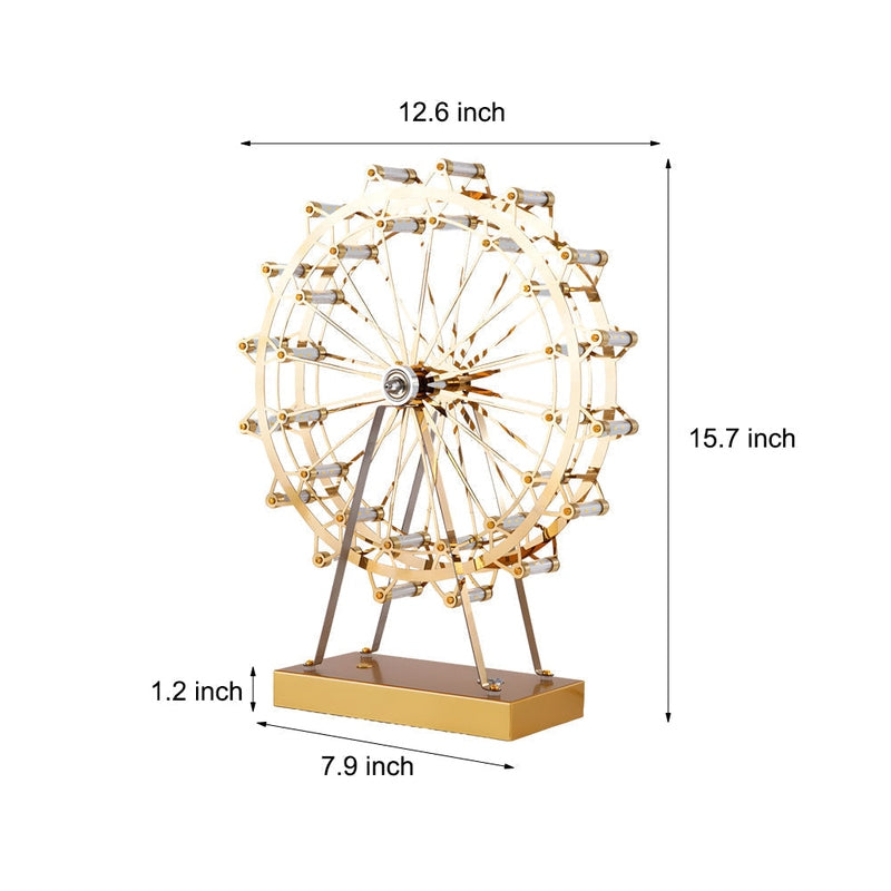 Goldenes Riesenrad LED Tischlampe mit Touch-Steuerung - Dekorative Beleuchtung | Cyllin NUMENCE Table Lamp