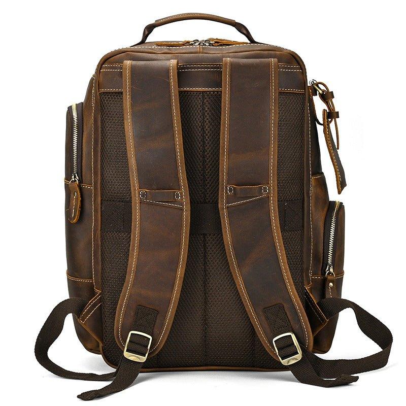 Großer Vintage Herren Leder Rucksack für Reisen | Adonis NUMENCE Leather Backpack