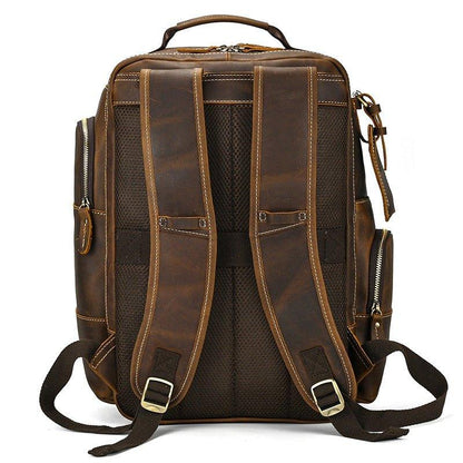 Großer Vintage Herren Leder Rucksack für Reisen | Adonis NUMENCE Leather Backpack