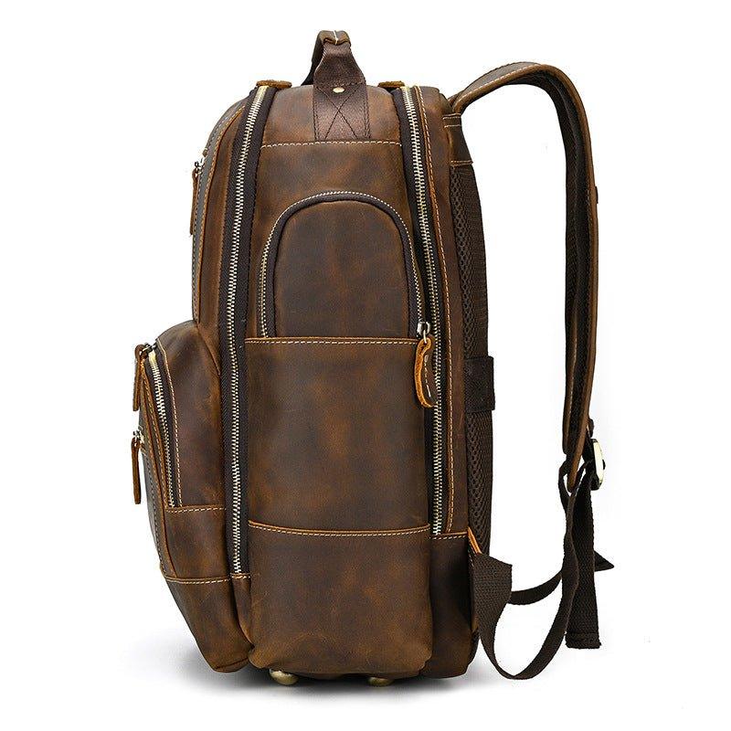Großer Vintage Herren Leder Rucksack für Reisen | Adonis NUMENCE Leather Backpack