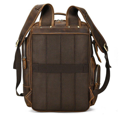Großer Vintage Herren Leder Rucksack für Reisen | Adonis NUMENCE Leather Backpack