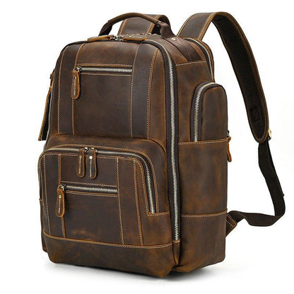 Großer Vintage Herren Leder Rucksack für Reisen | Adonis NUMENCE Leather Backpack