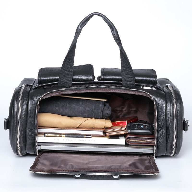 Herren Leder Reisetasche – Große Kapazität Duffle für Geschäfts- & Wochenendausflüge | Eterius NUMENCE Travel Bag