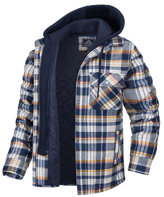 Karierte Jacke mit Kapuze für Männer | Herman NUMENCE Jackets