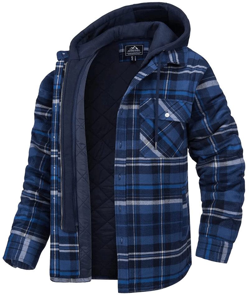 Karierte Jacke mit Kapuze für Männer | Herman NUMENCE Jackets