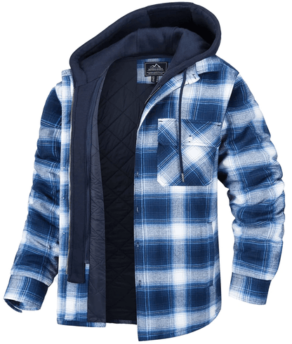 Karierte Jacke mit Kapuze für Männer | Herman NUMENCE Jackets