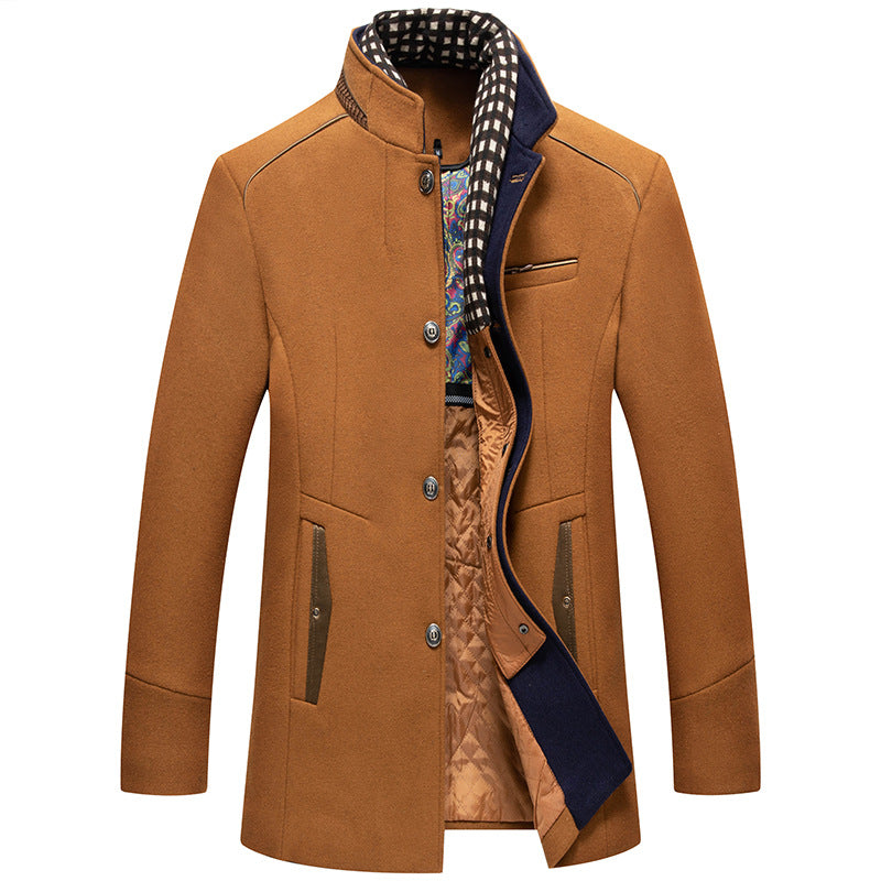 Langer Herrenmantel aus winddichtem Wollfleece | Dieter NUMENCE Jackets