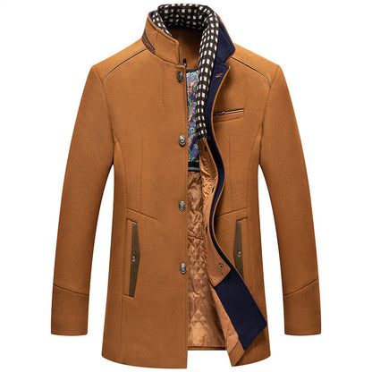 Langer Herrenmantel aus winddichtem Wollfleece | Dieter NUMENCE Jackets