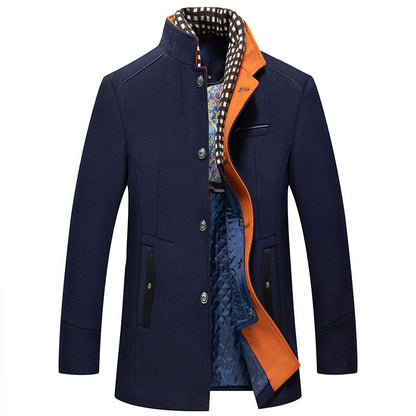 Langer Herrenmantel aus winddichtem Wollfleece | Dieter NUMENCE Jackets