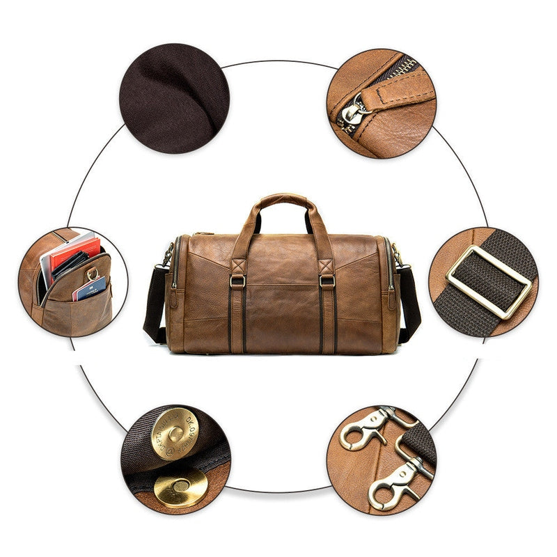 Leder Herren Reisetasche – Stilvoller Weekender & Handgepäck | Arcturus NUMENCE Travel Bag