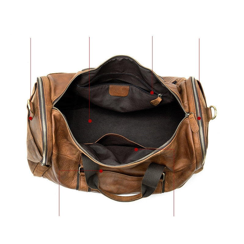 Leder Herren Reisetasche – Stilvoller Weekender & Handgepäck | Arcturus NUMENCE Travel Bag