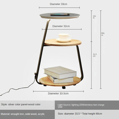 Nordic Minimalist Stehlampe mit kabellosem Lade-Tisch | Garux NUMENCE Table lamps